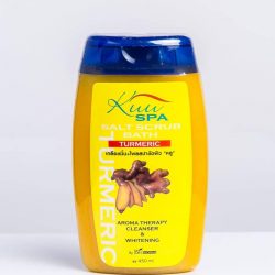 Kuu Spa salt scrub Tumeric Bath