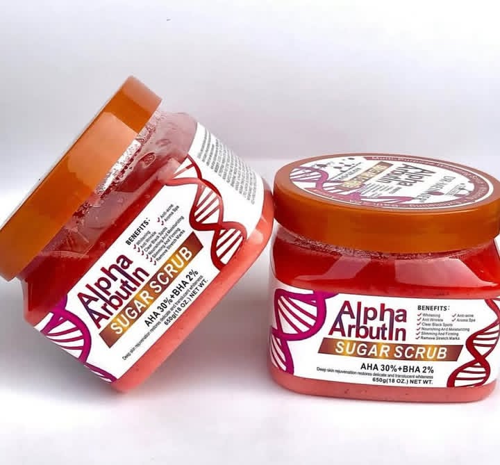 Alpha Arbutin Sugar Scrub with AHA & BHA - Image 2