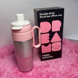 Double drink floral cup