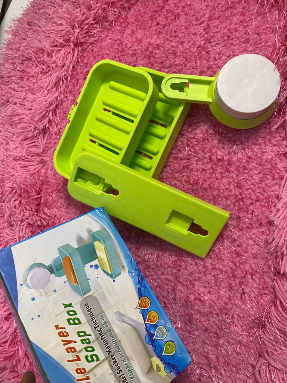 Double Layer Soap Box with Suction Cup Mount - Image 2