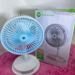 Rechargable fan with led light