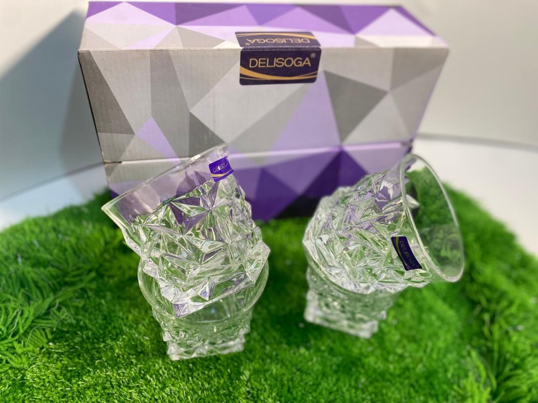Delisoga 6-Piece Crystal Glass Set