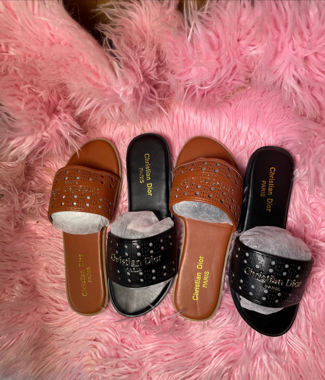 Christian Dior Studded Slide Sandals