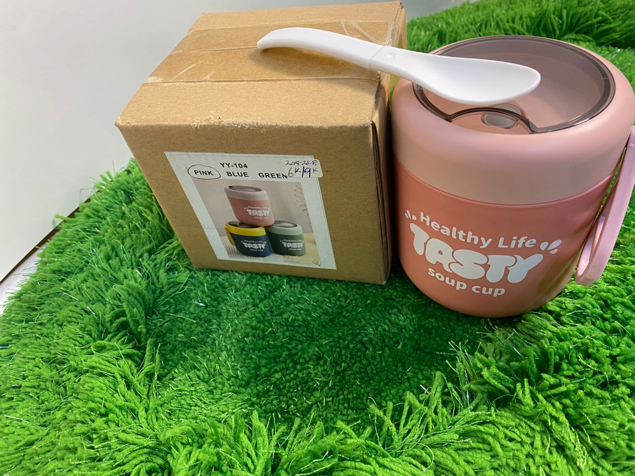 Healthy Life Tasty Insulated Soup Cup with Spoon - Image 2