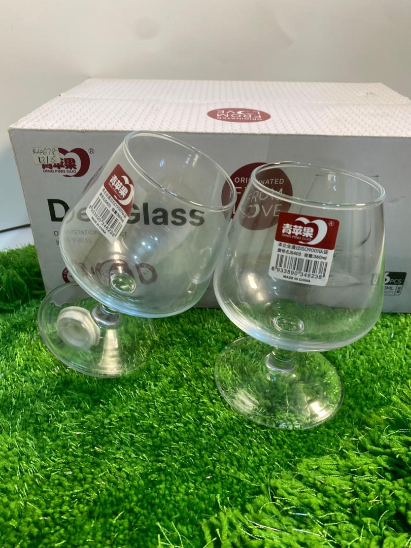 Premium Lead-Free Crystal Wine Glass Set – 6 Pieces