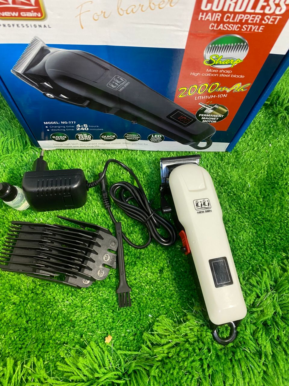 KIKI New Gain Professional Cordless Hair Clipper NG-777 with LED Display - Image 3