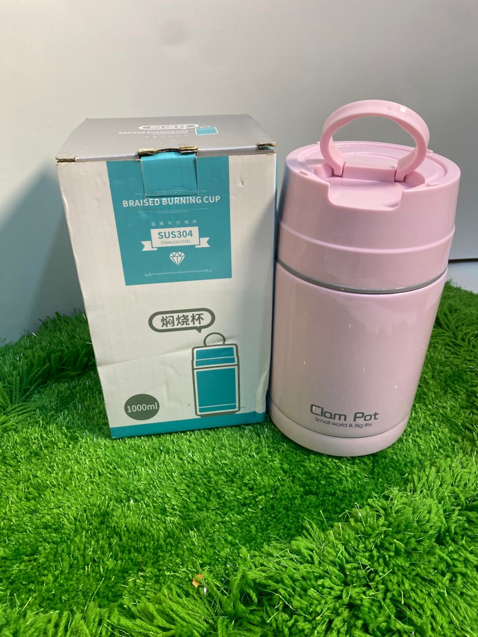 Clam Pot 1000ml Vacuum Insulated Food Flask with Bowl & Spoon
