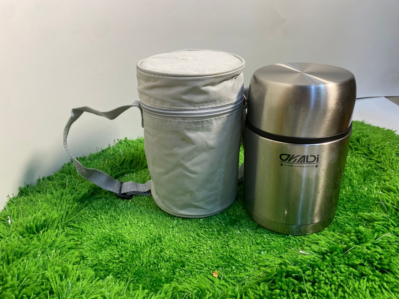 OKADI Stainless Steel Vacuum Flask with Carrying Case - Image 2