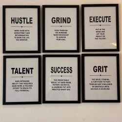 Inspirational wall frame 6pc