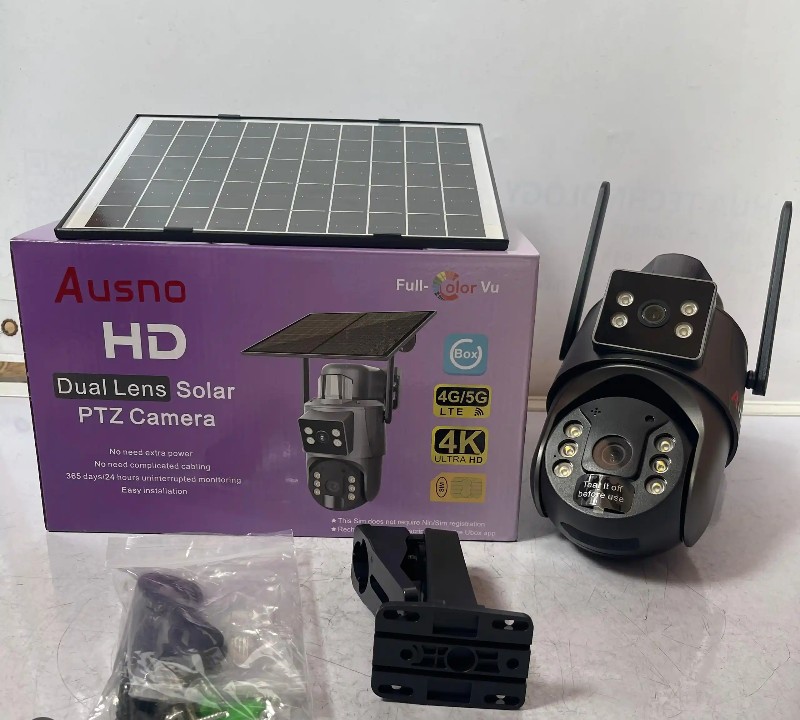 HD Dual Lens Solar PTZ Camera with 4G/5G Connectivity - Image 2
