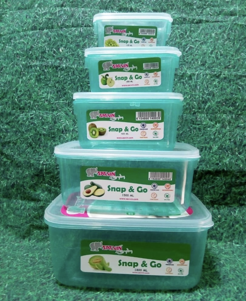 PlatePal Snap & Go 5-Piece Food Storage Container Set