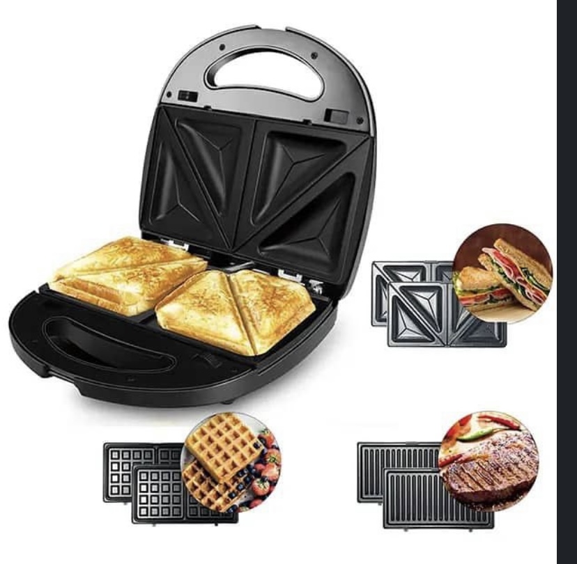 Qasa Qt-1000 Sandwich Maker & Toaster – Multi-Function Breakfast Appliance