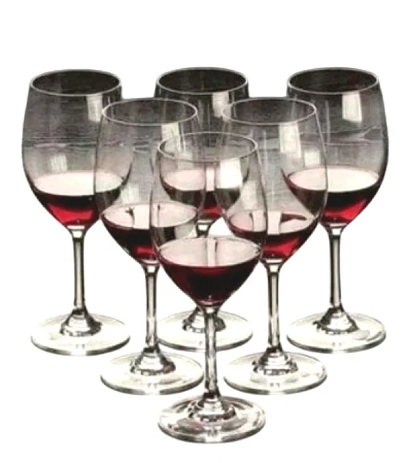 Deli Glassware 6-Piece Lead-Free Crystal Wine Glass Set - Image 3