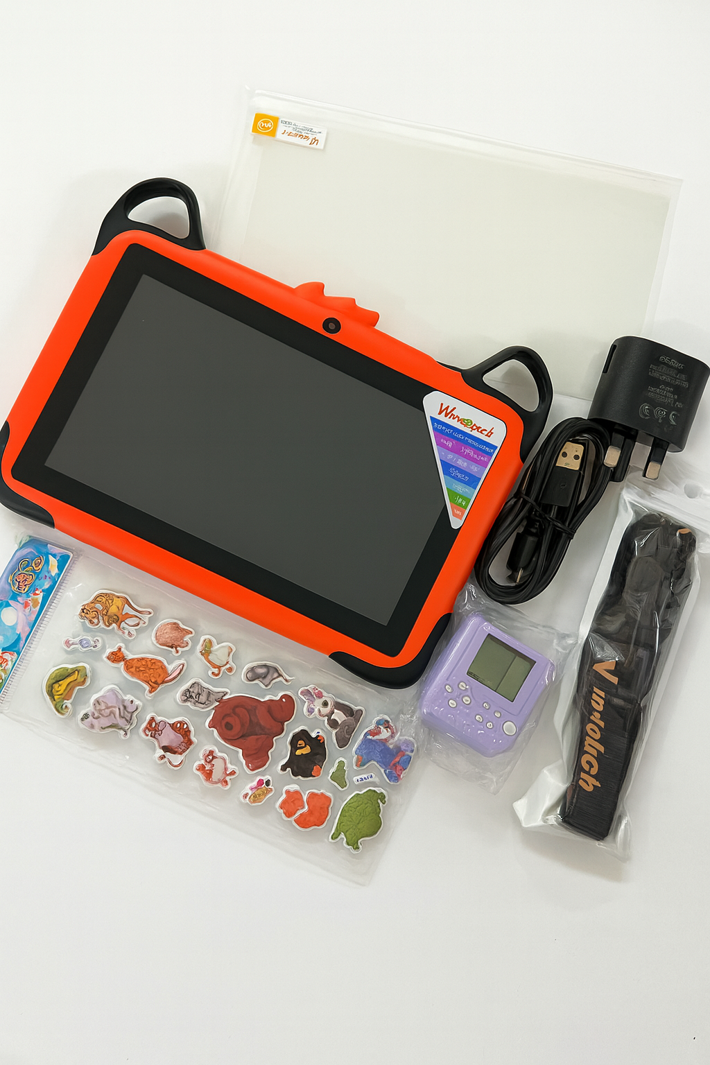 Wintouch Kids Learning Tablet Bundle 7-Inch with Accessories & Game Device - Image 4