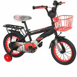Kids 12-Inch BMX Training Bicycle – Red & Black Edition