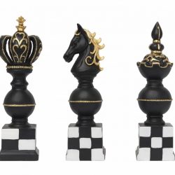 Royal Elite Chess Figurine Set (King, Knight & Bishop)