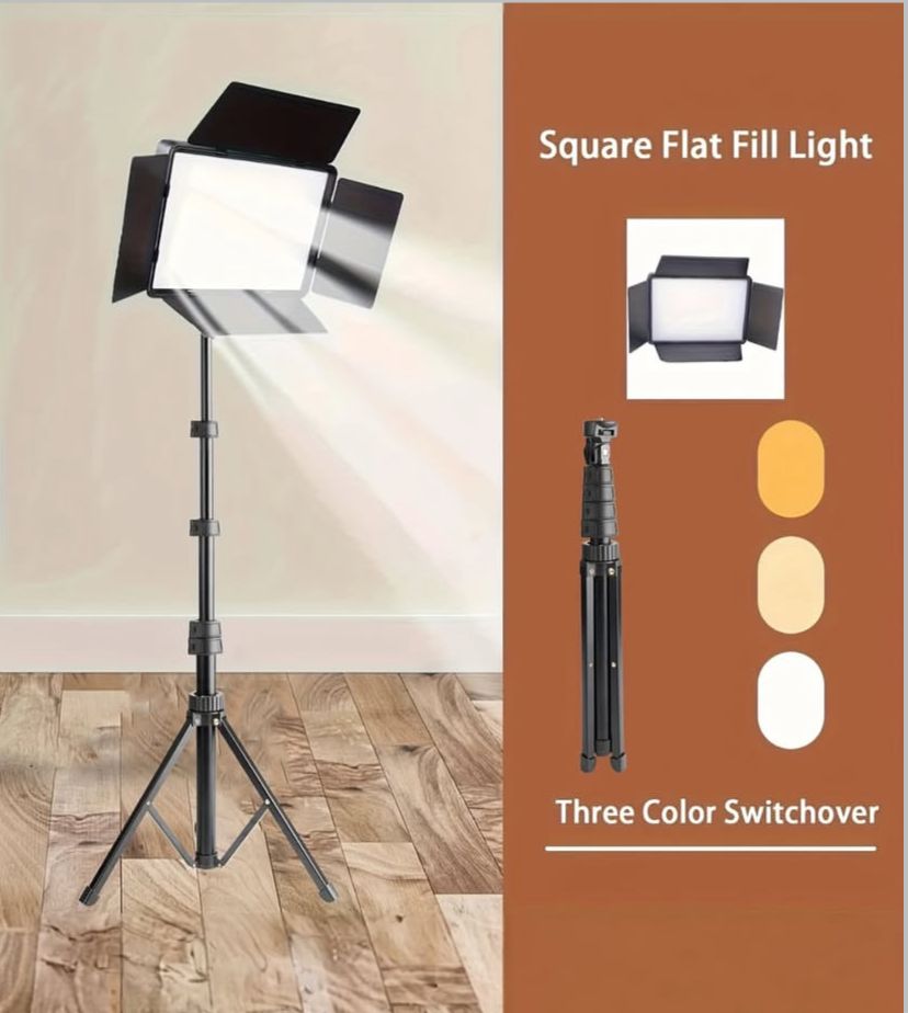 Pro LED 800 Professional Photo & Video Light Kit with Tripod Stand & Batteries - Image 3