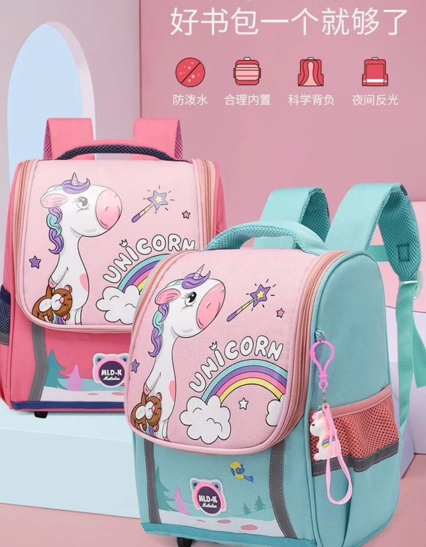 Kids Dino Space Explorer School Backpack with Keychain - Image 2
