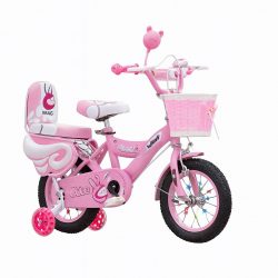 Pink princess kids bicycle