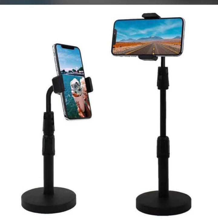 Adjustable Desktop Phone Stand with Telescopic Arm
