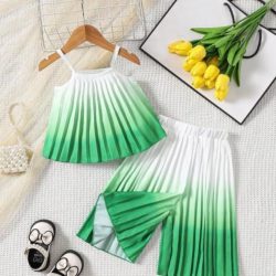 Premium Girls’ Two-Piece Pleated Set