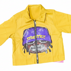 Children Bold Graphic Zip-Up Collared Shirt