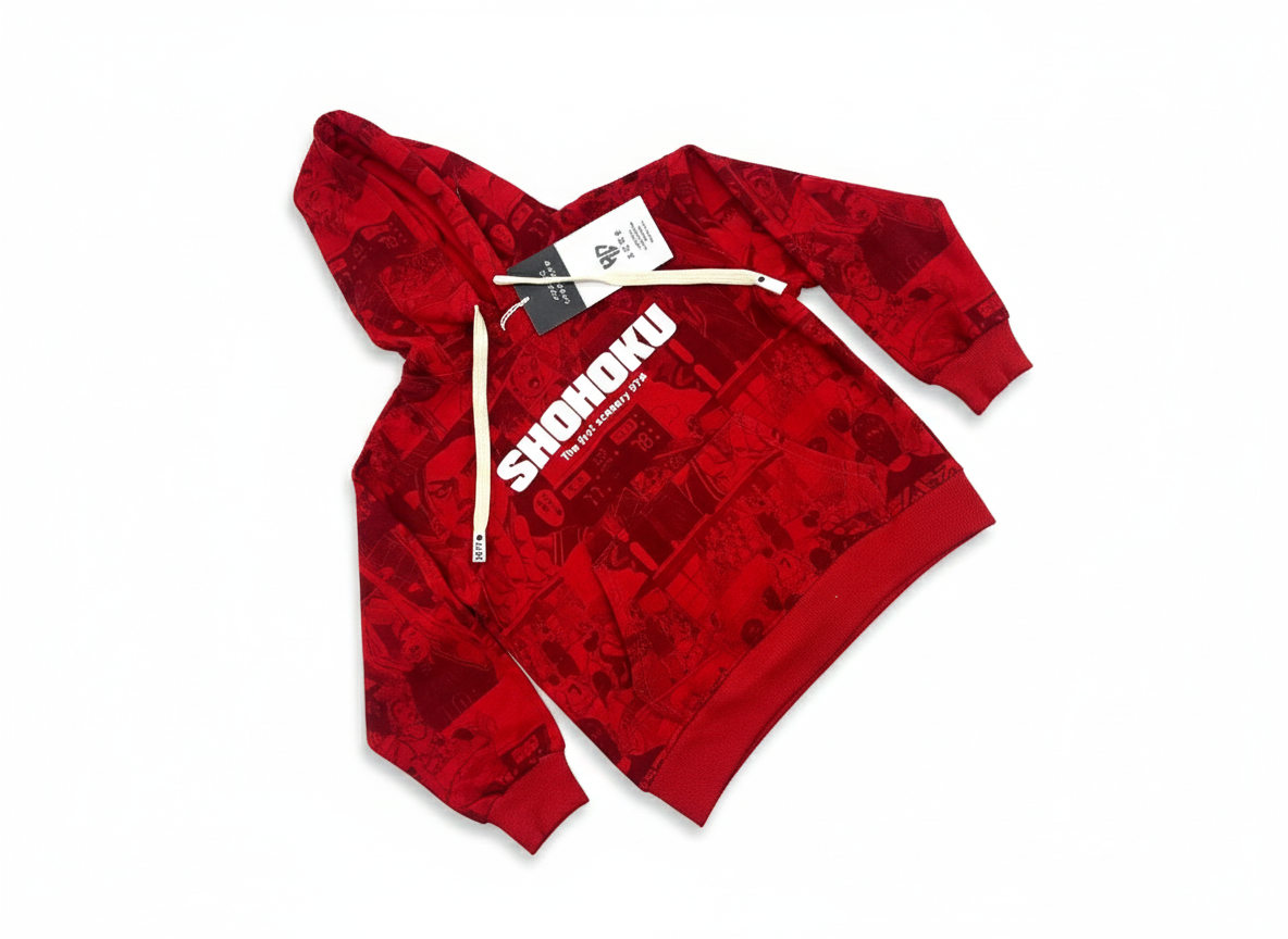 Shohoku Red Anime Hoodie – Slam Dunk Basketball Team