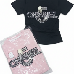 Elegant Embellished Logo Statement Tee