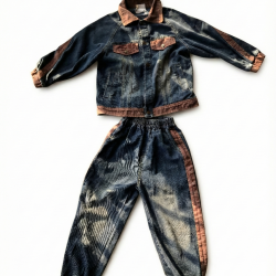 Retro Replay Denim Track Set (Jacket & Joggers)