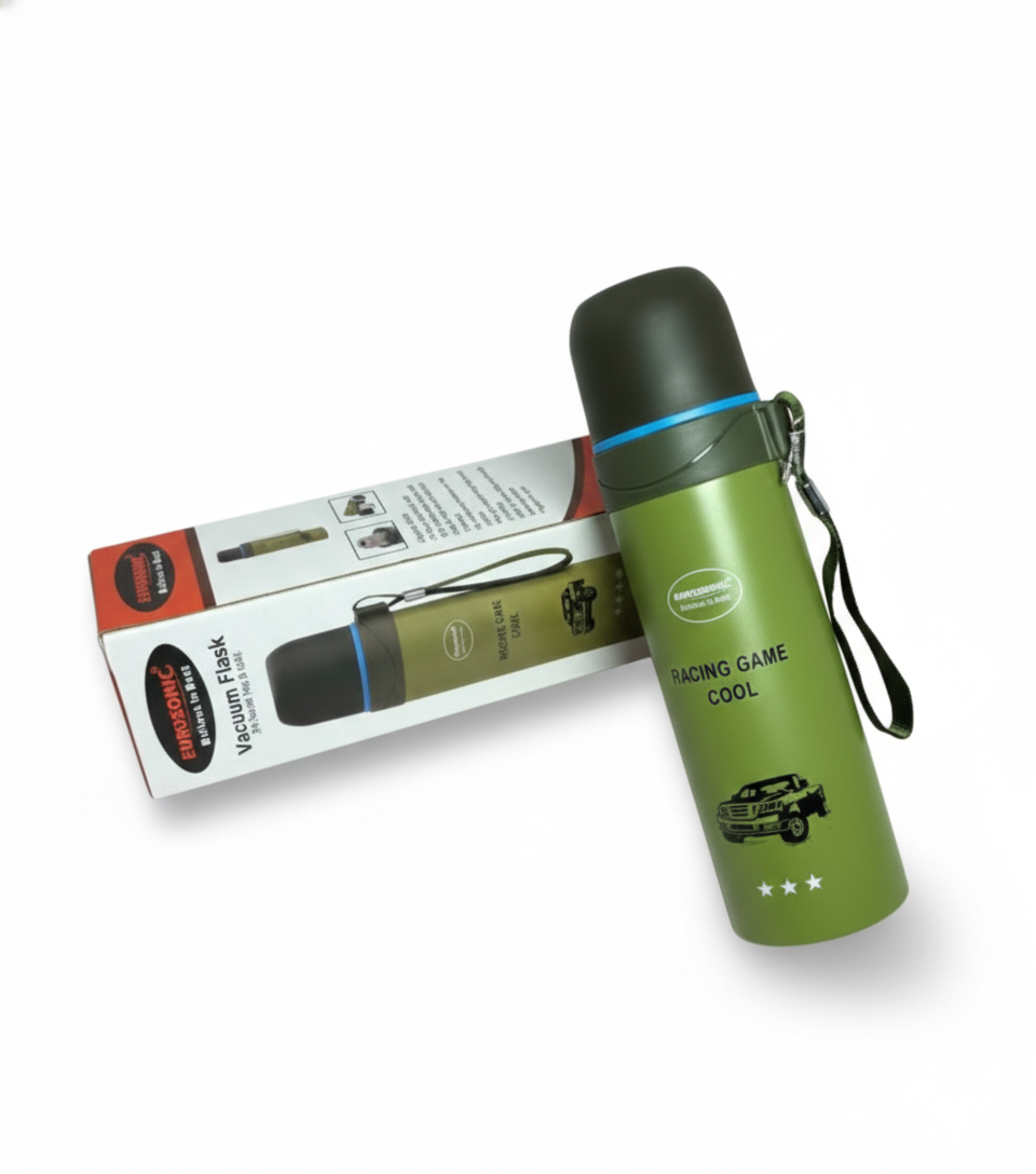 Eurosonic Steel Hot and Cold Vacuum Flask – 500ml Insulated Bottle