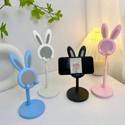 Cute Bunny Cell Phone Stand Adjustable For Phone And Tablet