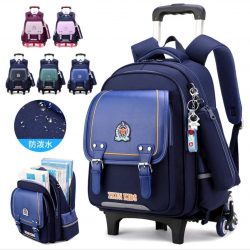 ZKUN Kids Premium Waterproof Trolley School Backpack