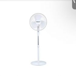 Maxi 16” Adjustable Standing Fan – White