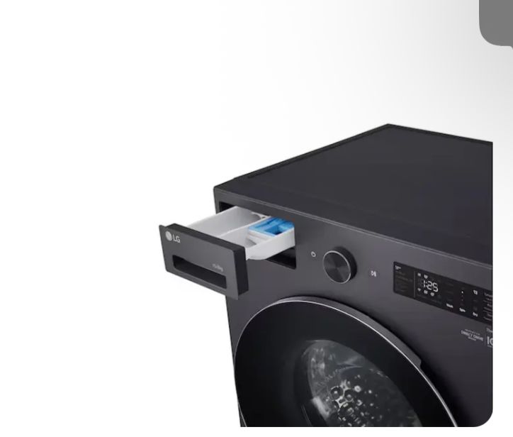 LG Front Load Smart Inverter Washing Machine – Black - Image 2