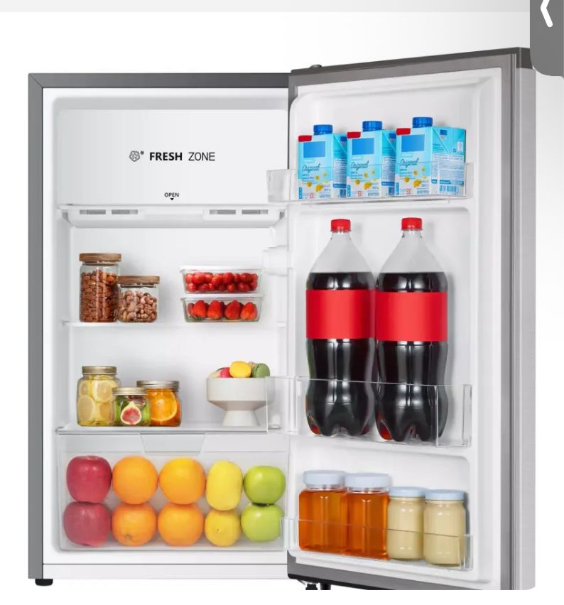 Hisense 90L Single Door Refrigerator – Silver - Image 3