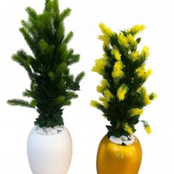 Luxe pine decorative planters