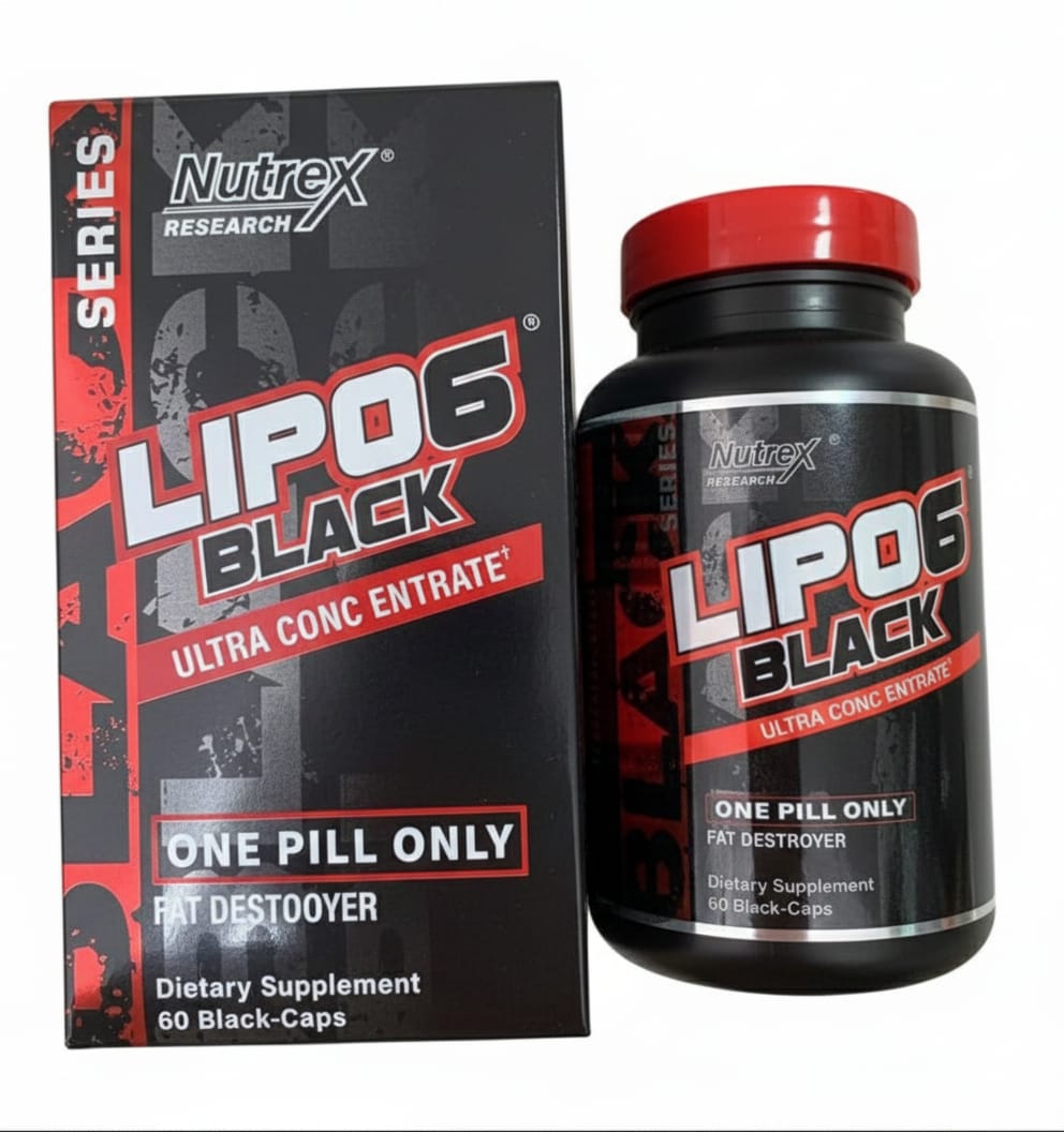 Lipo-6 Black Ultra Concentrate Fat Burner - 60 Capsules
