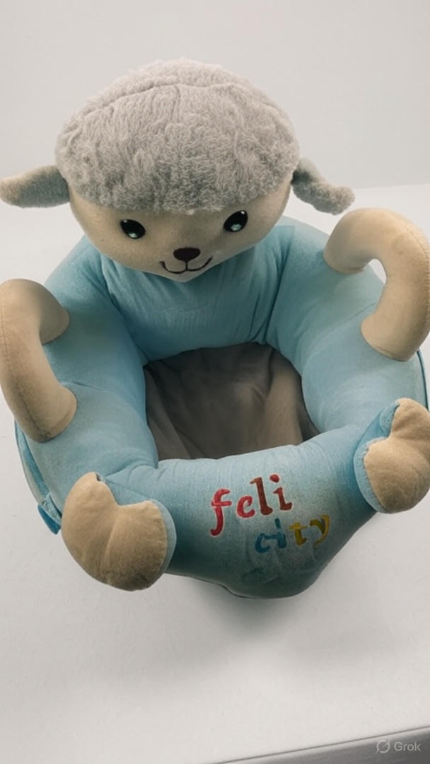 Plush Character Baby Support Seat – Soft Upright Seating for Babies - Image 3