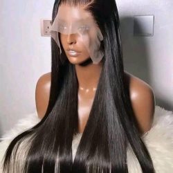 Premium Bone Straight Human Hair – 24 Inches (Natural Color)