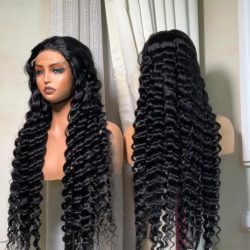 Luxury Deep Wave Human Hair – 34 Inches
