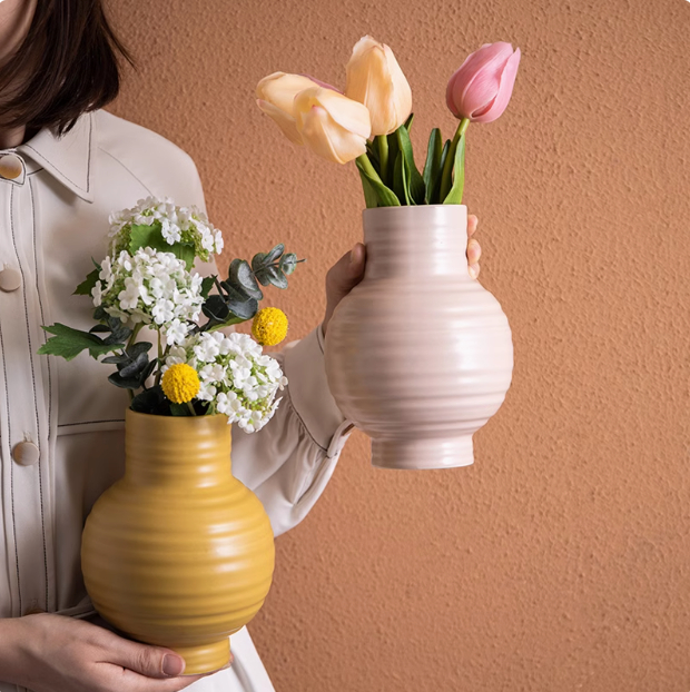 Big Belly Thread Hallway Study Ceramic Vase