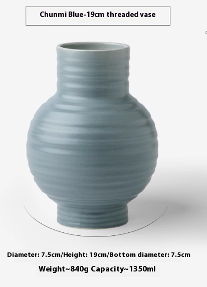 Big Belly Thread Hallway Study Ceramic Vase