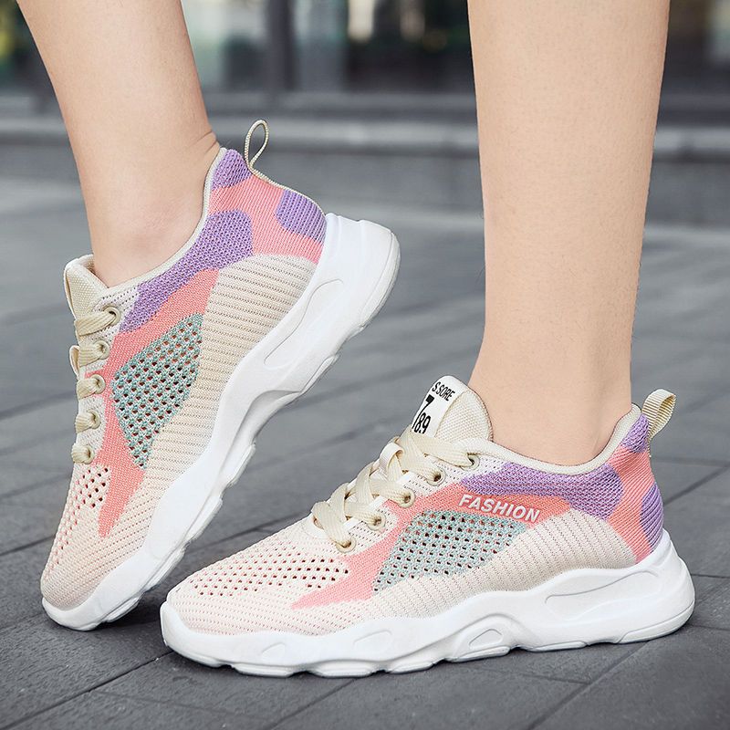 Women’s Casual Colorblock Lace-Up Sneakers  - Image 2