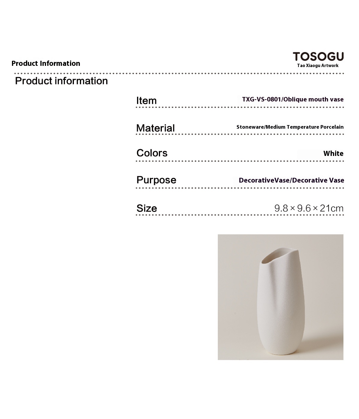 Ceramic Vase Home Decoration Simple And Light Luxury