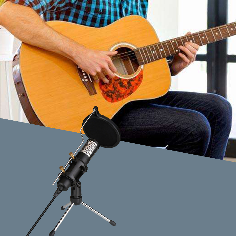 USB Condenser Microphone Kit with Stand & Pop Filter – Recording & Streaming Mic - Image 6