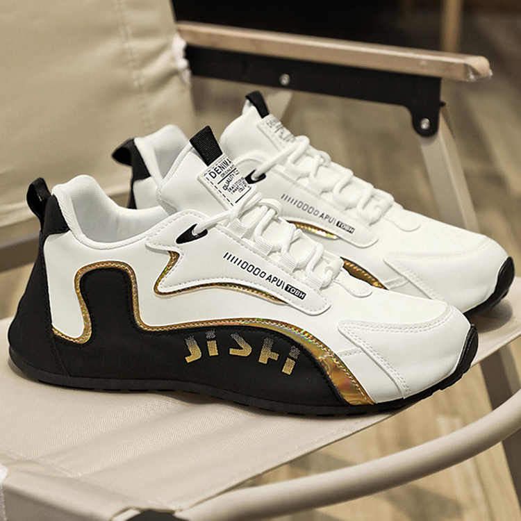 Fashion Colorblock Lace - up Sneakers For Men Breathable Low - top Dad Shoes Running Walking Sports Shoes