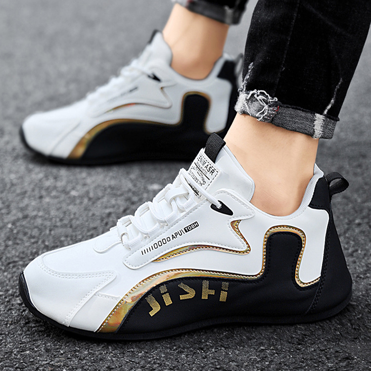 Fashion Colorblock Lace - up Sneakers For Men - Image 4