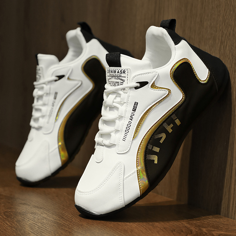 Fashion Colorblock Lace - up Sneakers For Men - Image 5