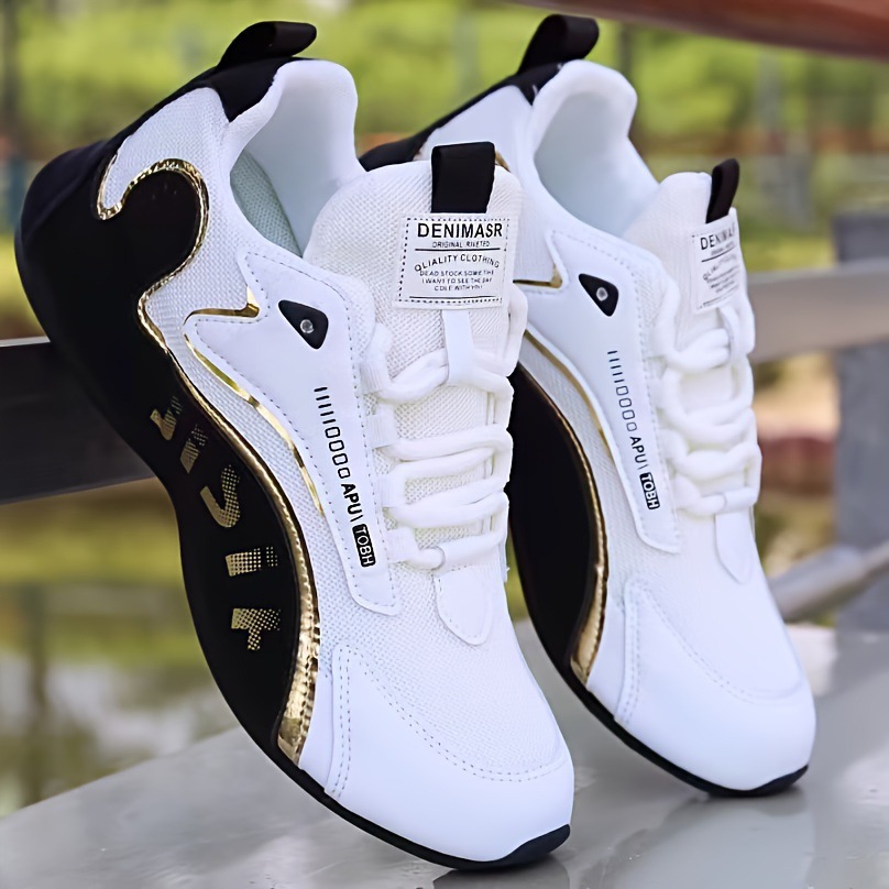 Fashion Colorblock Lace - up Sneakers For Men - Image 6