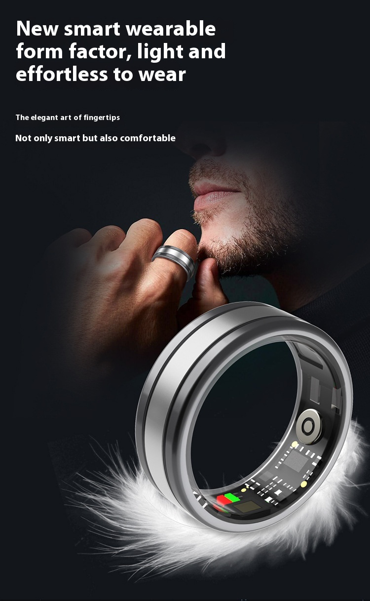 Heart Rate Blood Oxygen Sleep Monitoring Remote Control Selfie Step Counting Smart Ring